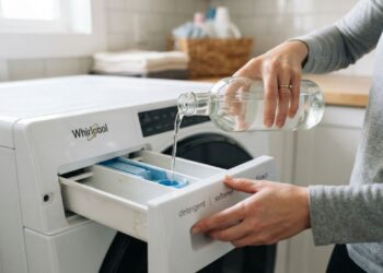Despejar meia xícara de vinagre branco no ciclo de enxágue da máquina de lavar uma vez por semana: para que serve e quais são os seus benefícios?