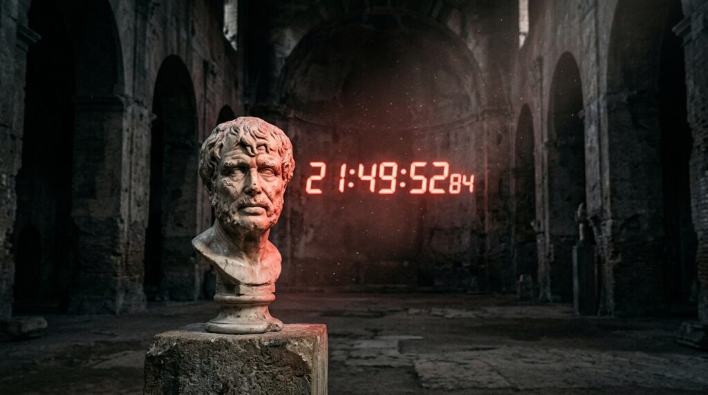 Frase do dia da filosofia: "O tempo perdido lamentando o passado é tempo roubado da vida presente" - a reflexão inspirada em Sêneca sobre o valor do tempo
