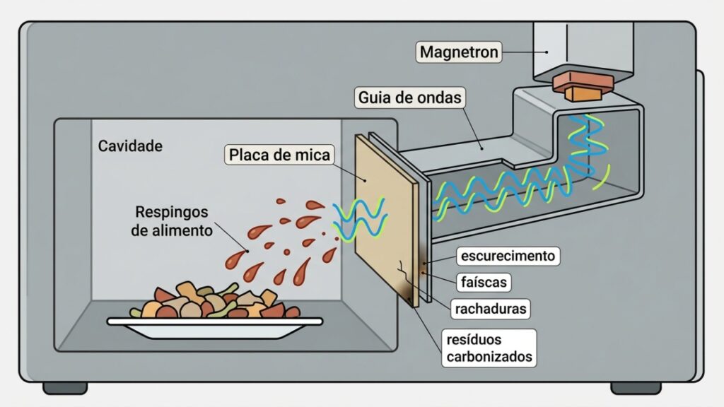 Microwave_mica_plate_infographic%E2%80%A6_202608252342-1024x576 Não é papelão esquecido dentro do micro-ondas, a pequena placa presa à parede cobre o canal que leva energia ao interior e o aparelho não deve funcionar sem ela