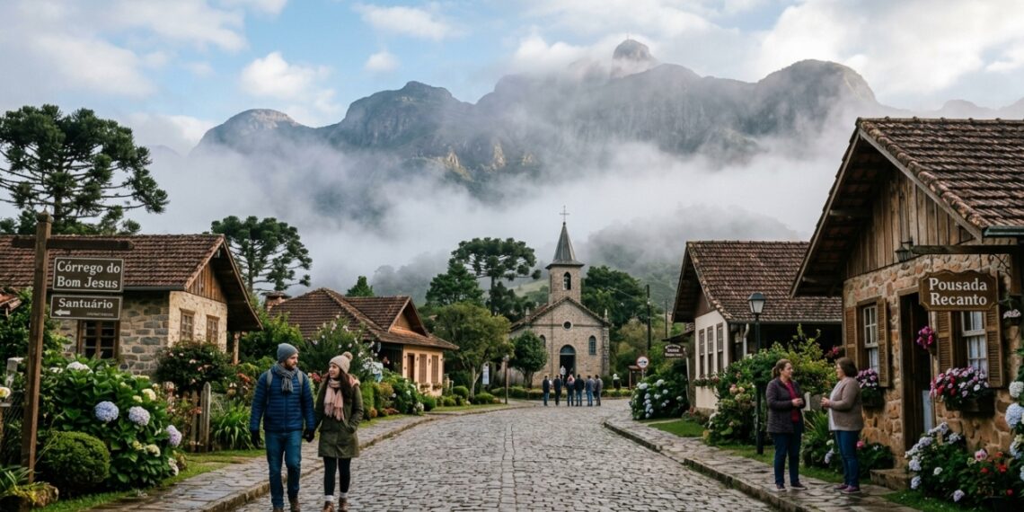 Um pico a 2.050 metros de altitude, neblinas densas que lembram os Alpes e o título oficial de Cidade Santuário conquistado em 1911: os segredos da Serra da Mantiqueira