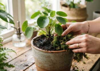 Adeus, vasos de plantas que perdem nutrientes na rega: nova camada de musgo esfagno na superfície retém a umidade ideal por mais tempo, segundo especialistas