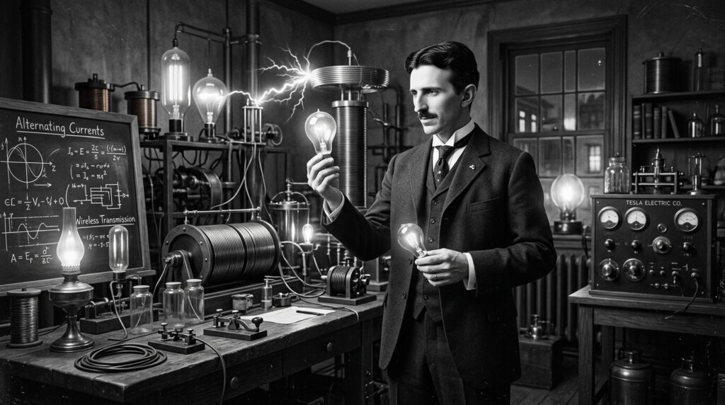 Frase do dia de Nikola Tesla: “Não creio que haja emoção mais intensa para um inventor do que ver alguma de suas criações funcionando.” – Essa frase, registrada em sua autobiografia, mostra que a realização pessoal e a curiosidade científica podem ser mais recompensadoras que qualquer fama ou fortuna.