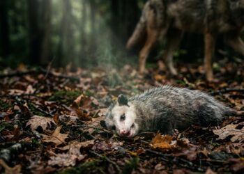 O animal que se finge de morto por horas, incluindo o cheiro de decomposição, para enganar predadores