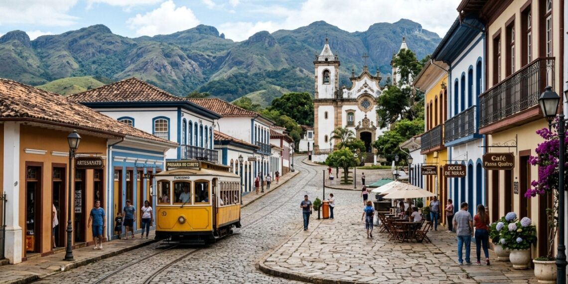 Passeio de Maria Fumaça secular e túnel de trincheira histórica: por que este destino serrano na divisa estadual atrai visitantes