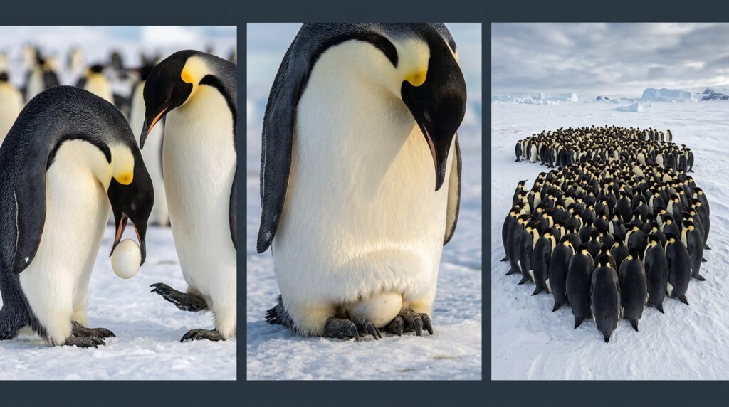 Pinguim macho fica meses sem comer para chocar o ovo sozinho, no frio extremo — e não é exagero