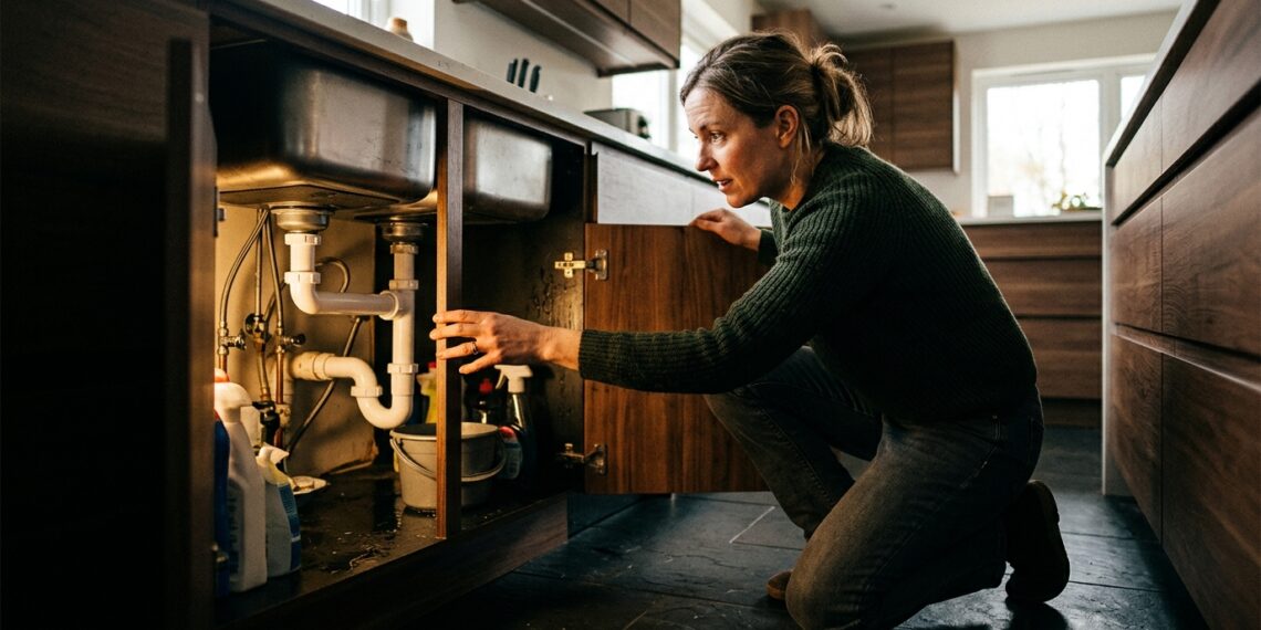 Casa sempre com cheiro de comida mesmo depois de arejar: o motivo está no armário embaixo da pia, não na cozinha