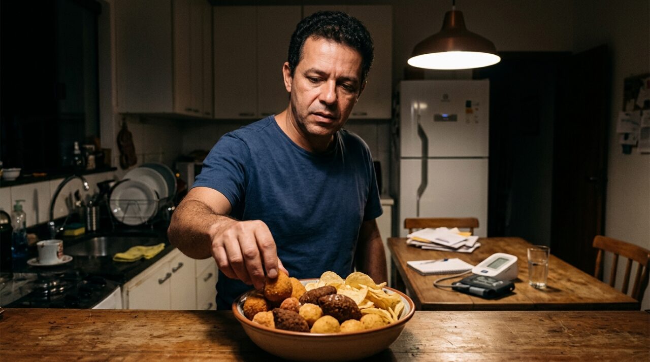Vontade constante de comer salgadinho e alimentos gordurosos pode ser sinal precoce de pressão alta e desequilíbrio nutricional - QTU Questões do Universo