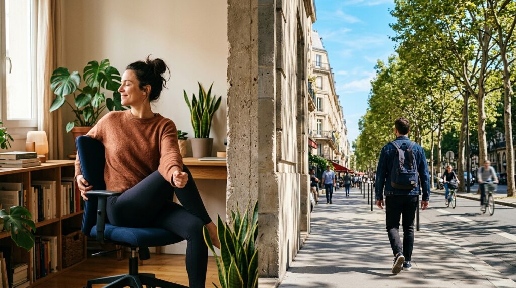 Caminhada ou alongamento após o almoço: qual é melhor para a digestão, glicose e energia da tarde