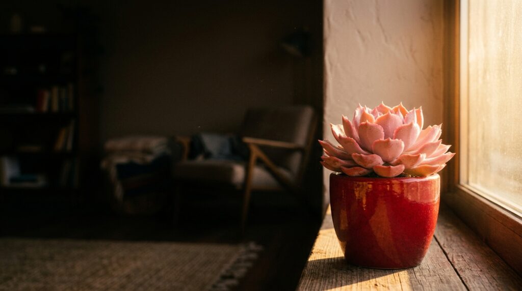 Não é na varanda: o canto correto da casa para colocar uma planta suculenta rosa e ativar a abundância financeira