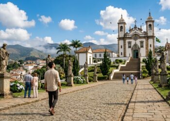 Contando com 12 profetas esculpidos em pedra-sabão por Aleijadinho e santuários de fé: a cidade mineira lidera o turismo cultural