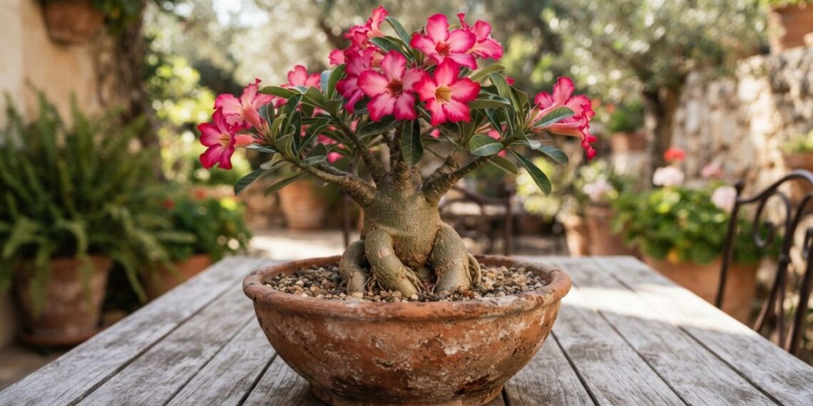 Cultivar a rosa-do-deserto em vasos de plástico impermeáveis ou em bacias de cerâmica porosas: veja a diferença de evaporação e qual é a escolha correta para o caudex, segundo floristas
