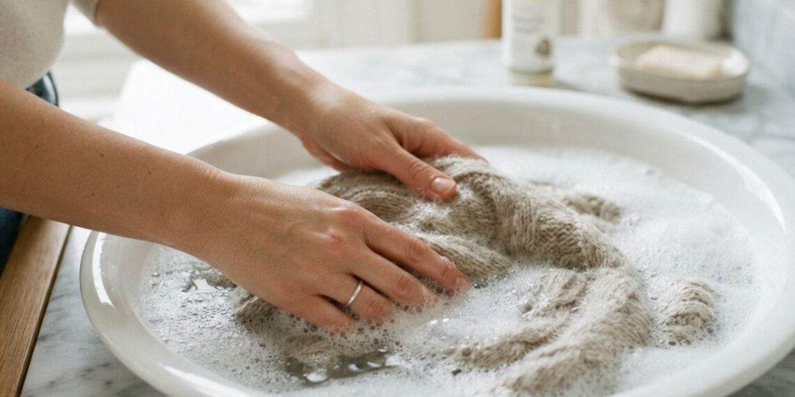 Lavar as roupas de lã à mão com shampoo neutro ou na máquina no ciclo delicado: veja a diferença e qual é o método correto para não deformar as peças, segundo lavanderias