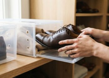 Organizar os sapatos em prateleiras abertas ou dentro de caixas transparentes: veja a diferença e qual é a melhor opção para evitar mofo, segundo organizers