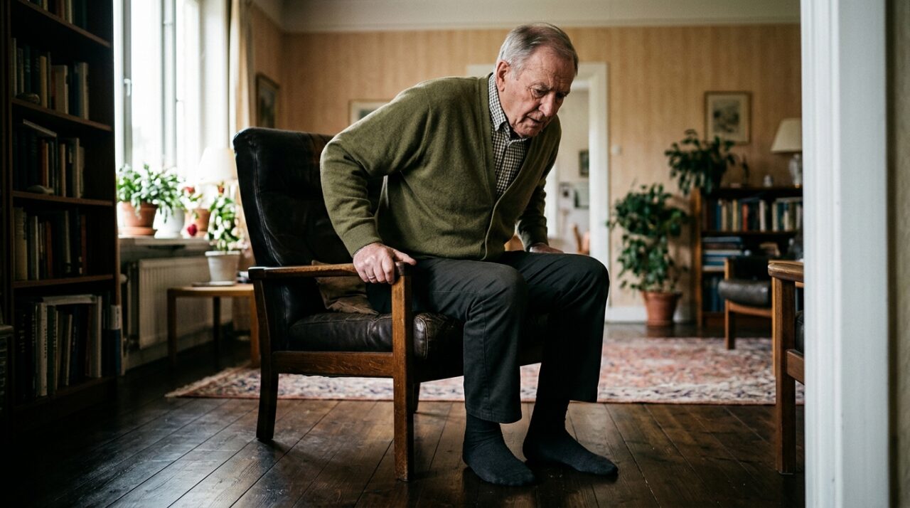Perder o equilíbrio ao levantar ou arrastar os pés ao caminhar pode indicar avanço de sarcopenia e episódios de hipotensão postural, e não mero cansaço do dia a dia - QTU Questões do Universo