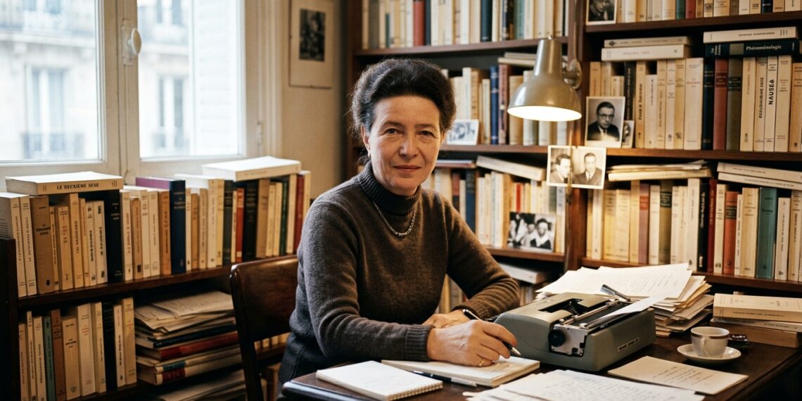 Frase do dia de Simone de Beauvoir: "Não se nasce mulher, torna-se mulher" — a construção da identidade como ato de liberdade