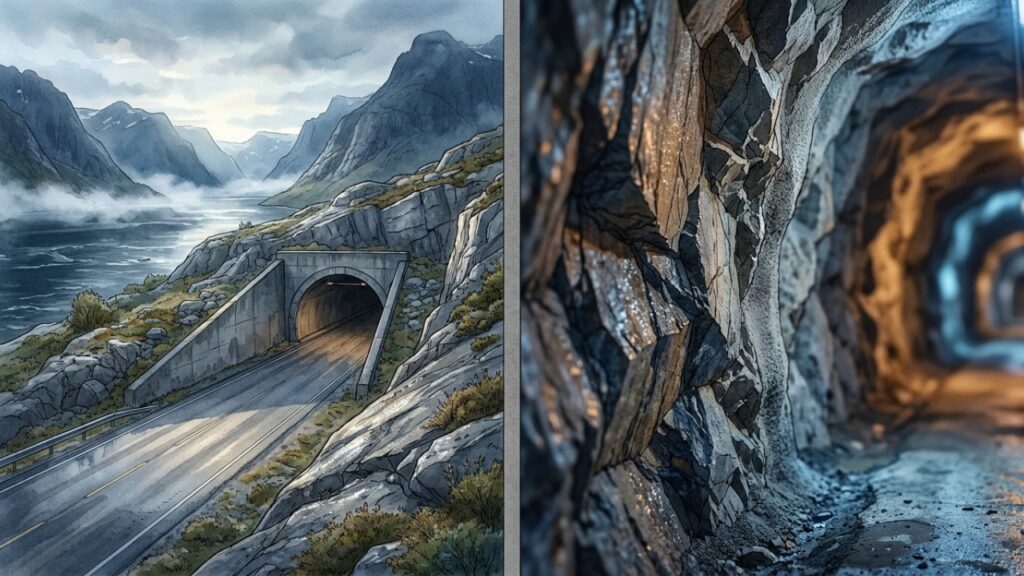 Túnel Ryfylke a 292 metros abaixo do mar