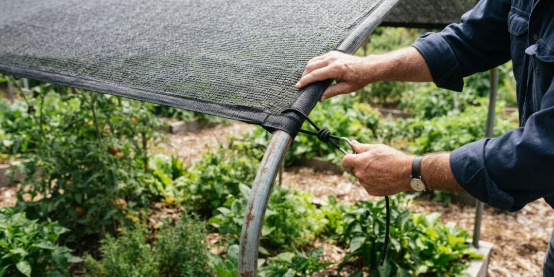 Adeus, samambaias com folhagem queimada pelo sol da tarde: nova instalação de tela de sombreamento de 50% protege as frondes sem reter excesso de calor, segundo jardineiros