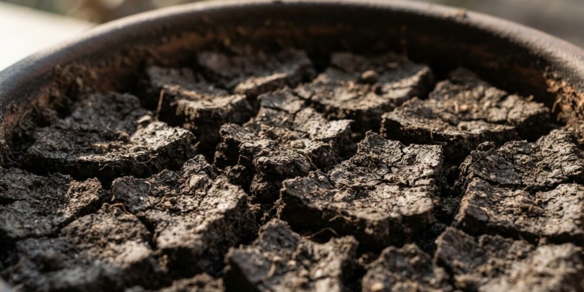 Como recuperar um vaso de plantas que ficou seco demais a ponto de a terra repelir a água, segundo jardineiros