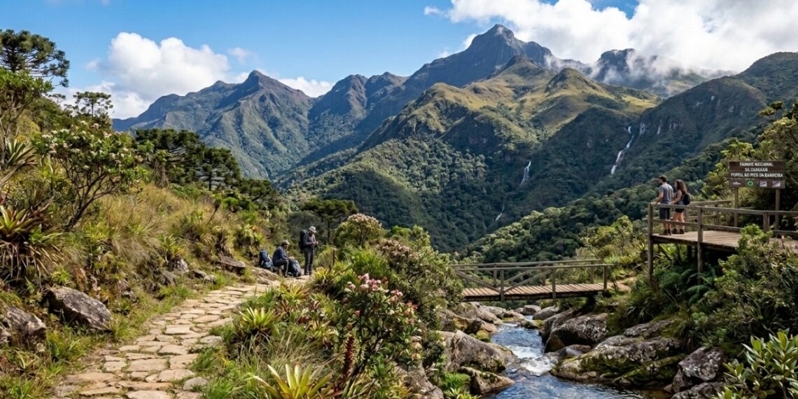 O Portal do Pico da Bandeira ostenta 5 dos 10 picos mais altos do Brasil e guarda tesouros naturais na Serra do Caparaó