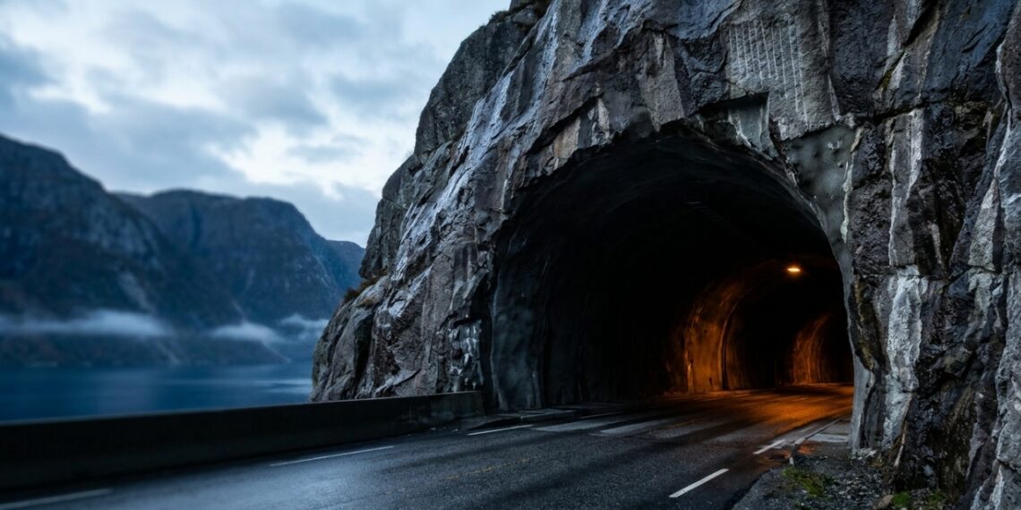 Túnel Ryfylke a 292 metros abaixo do mar
