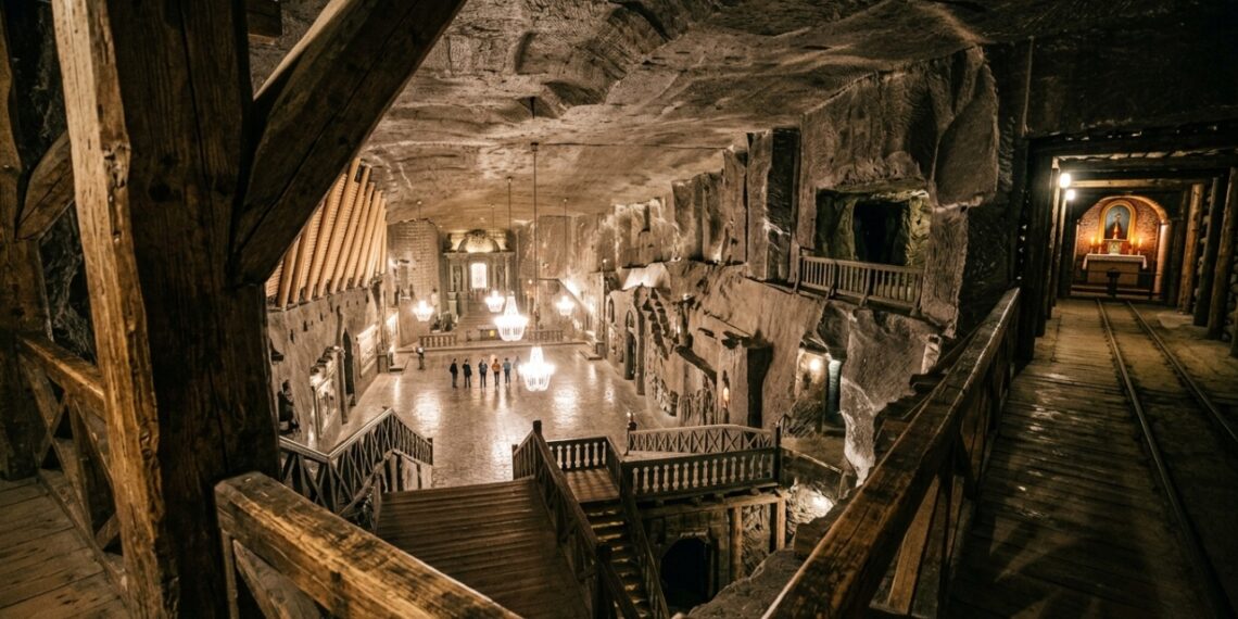 Wieliczka esconde 300 km de galerias escavadas em sal