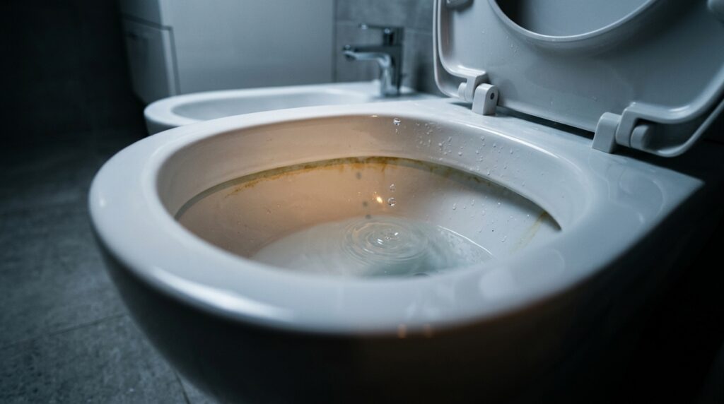 O ingrediente de cozinha que dissolve a mancha amarela do vaso sanitário em horas
