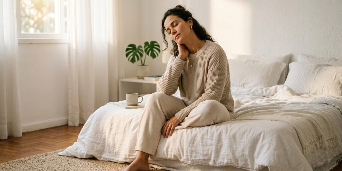 Acordou sem conseguir virar o pescoço? Este movimento trás alívio simples chega em 30 segundos antes do banho