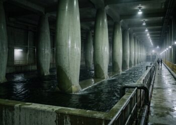 Como funciona o túnel japonês de controle de enchentes