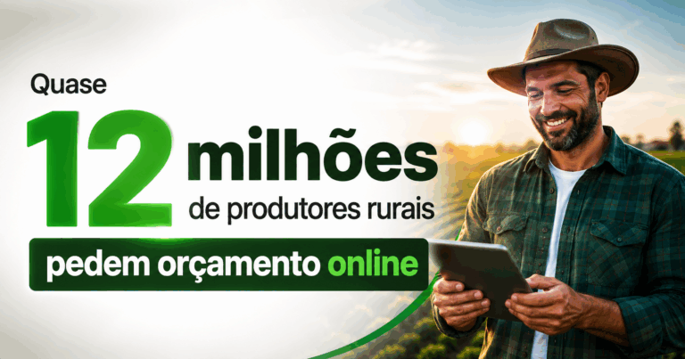 Quase 12 milhões de produtores rurais pedem orçamento online