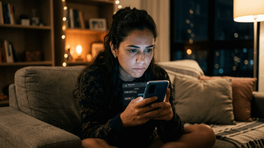 A reação psicológica mais comum da ansiedade para tentar evitar a rejeição no celular