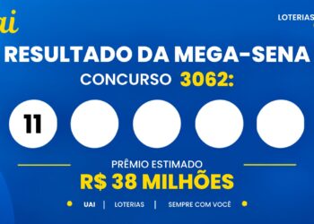 Resultado da Mega-Sena — números sorteados no concurso 3062 de hoje