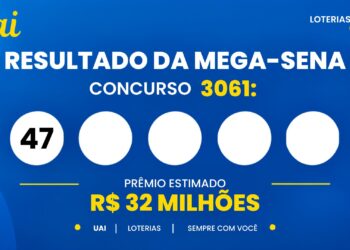 Resultado da Mega-Sena 3061 de hoje (22/09/2026): veja os números sorteados e o prêmio de R$ 32 milhões