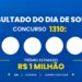 Resultado do Dia de Sorte de hoje: veja os números e o rateio do concurso 1310, que pode pagar R$ 1 milhão (terça-feira, 29/09)