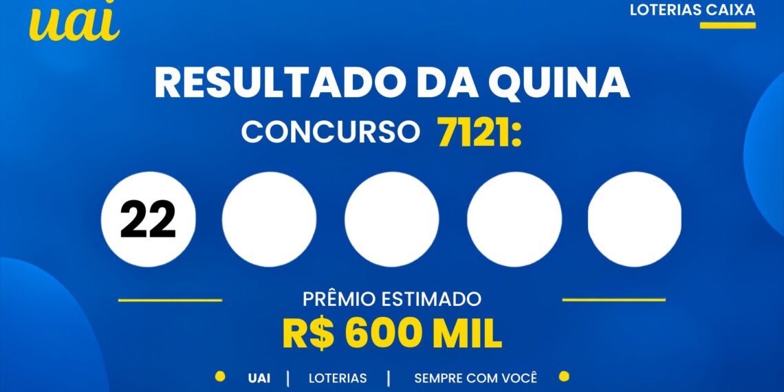 Resultado da Quina 7121: veja os números sorteados e o rateio de sexta-feira (18/09)