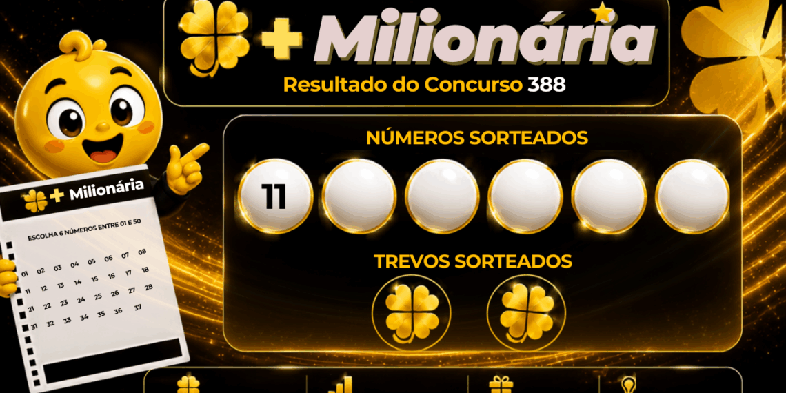 Resultado da +Milionária 388 de hoje (09/09): veja os números sorteados e o prêmio de R$ 92 milhões