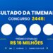 Resultado da Timemania — números sorteados no concurso 2446 de hoje
