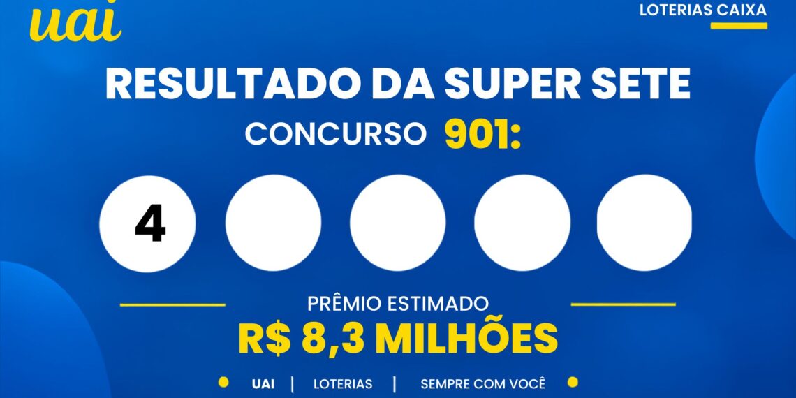 Super Sete 901: veja o resultado e o rateio do sorteio de segunda-feira (21/09)