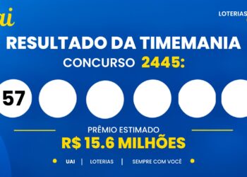 Resultado da Timemania 2445 de hoje (22/09/2026): veja os números sorteados e o prêmio de R$ 15,6 milhões
