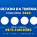 Resultado da Timemania 2445 de hoje (22/09/2026): veja os números sorteados e o prêmio de R$ 15,6 milhões