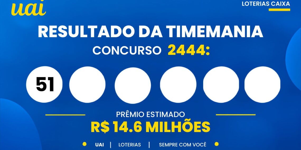 Resultado da Timemania de hoje: veja números e rateio do concurso 2444 (domingo, 20/09)
