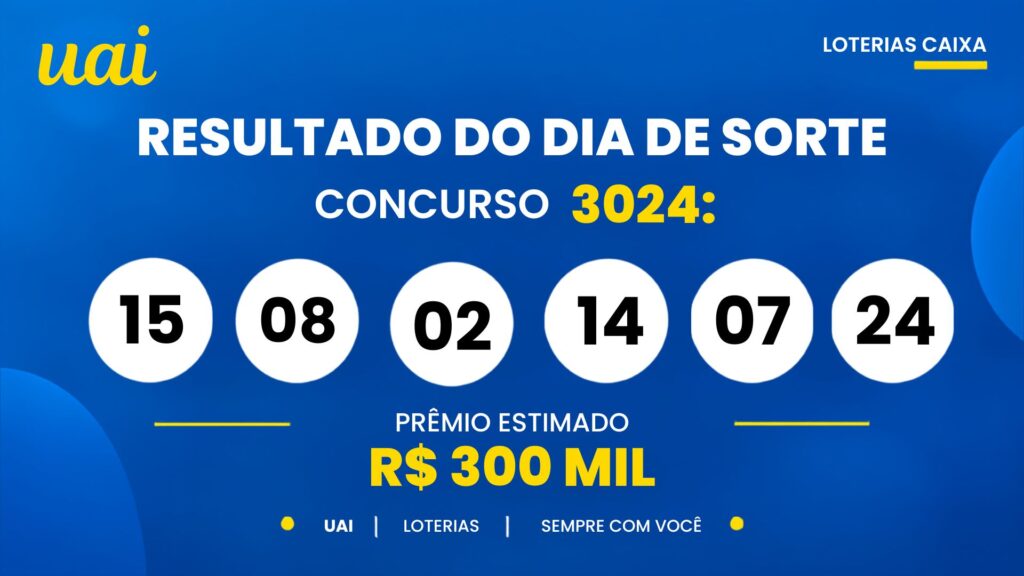 Resultado do Dia de Sorte 1301: veja os números sorteados e o rateio de sexta-feira (18/09)