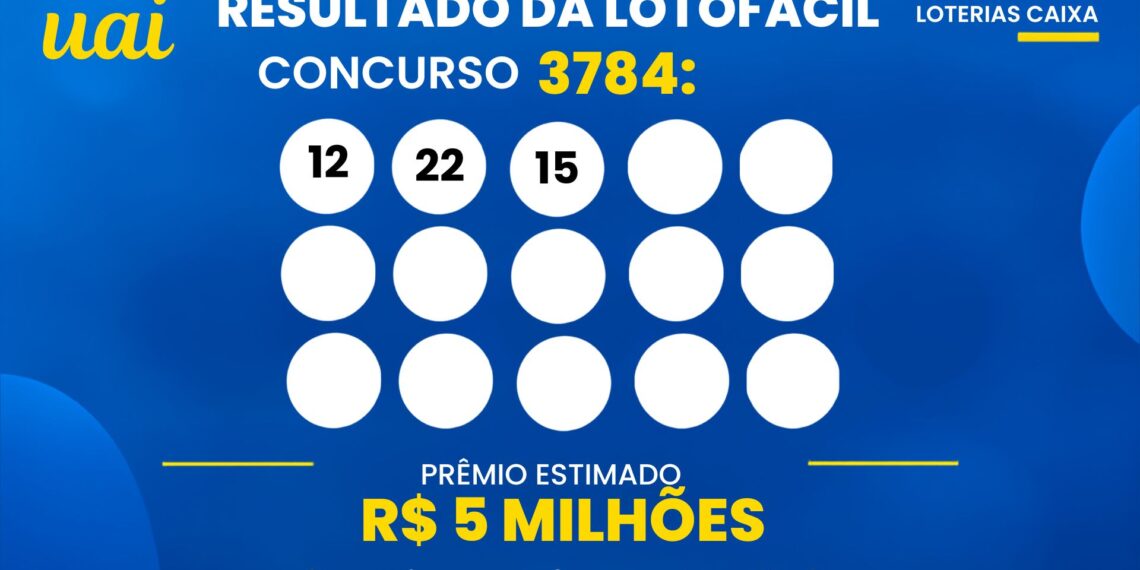 Resultado da Lotofácil de hoje: veja números e rateio do concurso 3784 (domingo, 20/09)