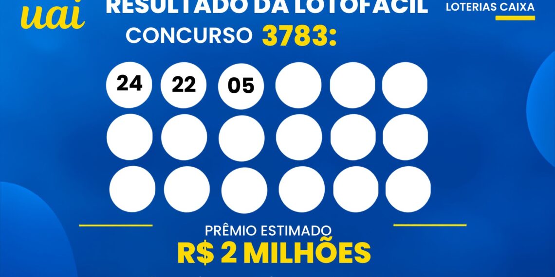 Resultado da Lotofácil de hoje: veja números e rateio do concurso 3783 (sexta-feira, 18/09)