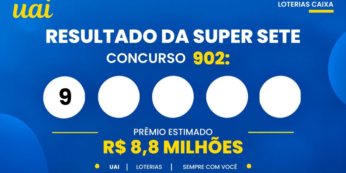 Resultado do Super Sete — números sorteados no concurso 902 hoje