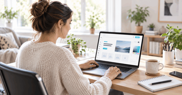 Great AI, do GreatPages, ajuda a criar textos e imagens do site, mas permite que você crie junto com ela