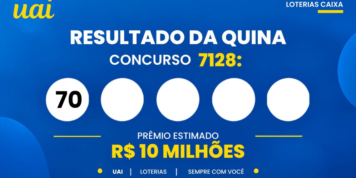 Resultado da Quina 7128 de hoje (27/09): veja os números e o rateio do concurso, que acumulou para R$ 11,5 milhões