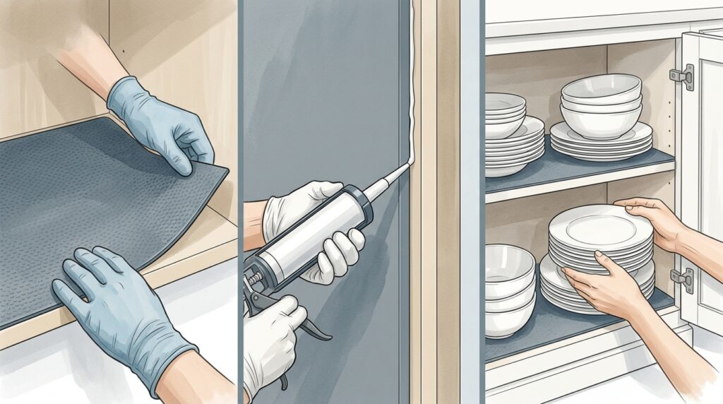 Como transformar uma prateleira com fita solta em uma estrutura firme e blindada usando um truque simples