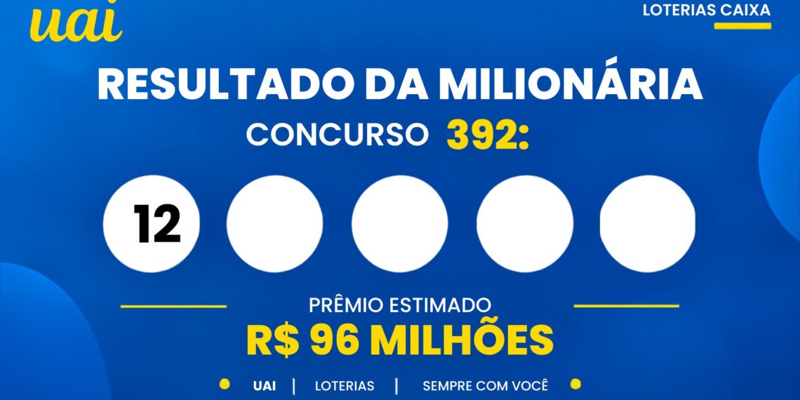 Resultado da +Milionária — números sorteados no concurso 392 hoje