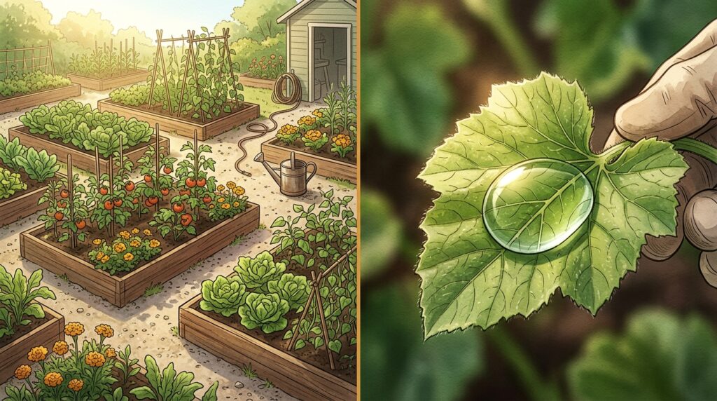 Aplicar receitas caseiras contra pragas no jardim debaixo do sol forte pode cozinhar as folhas das suas plantas em vez de protegê-las