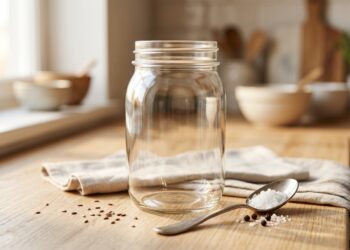O truque proibido com óleo de cozinha e bicarbonato que remove rótulos difíceis e deixa o vidro completamente transparente em segundos